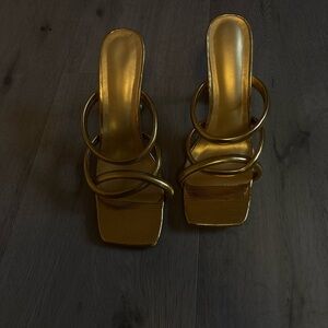 Fashion Nova Gold Heels for a Glamorous Look